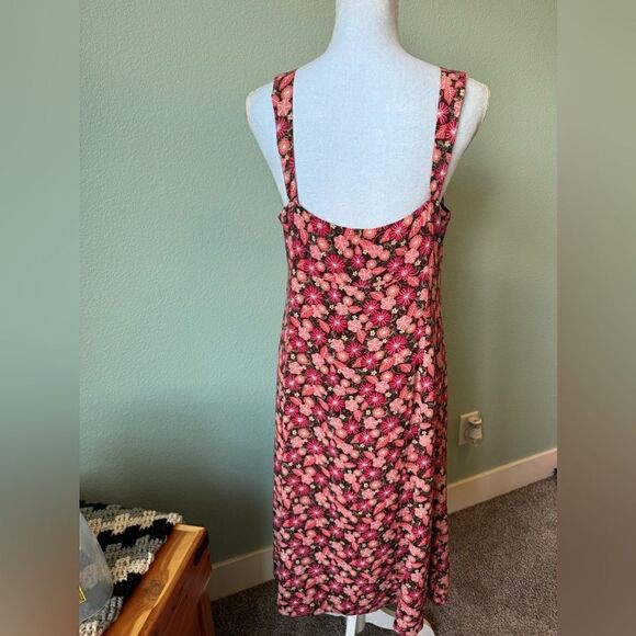 NWOT Ann Taylor Loft Floral Sundress Red and Pink Size 14 - Picture 2 of 8